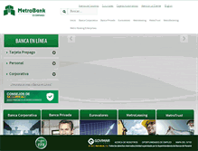 Tablet Screenshot of metrobanksa.com